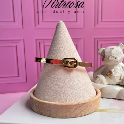 Brazalete en rodio